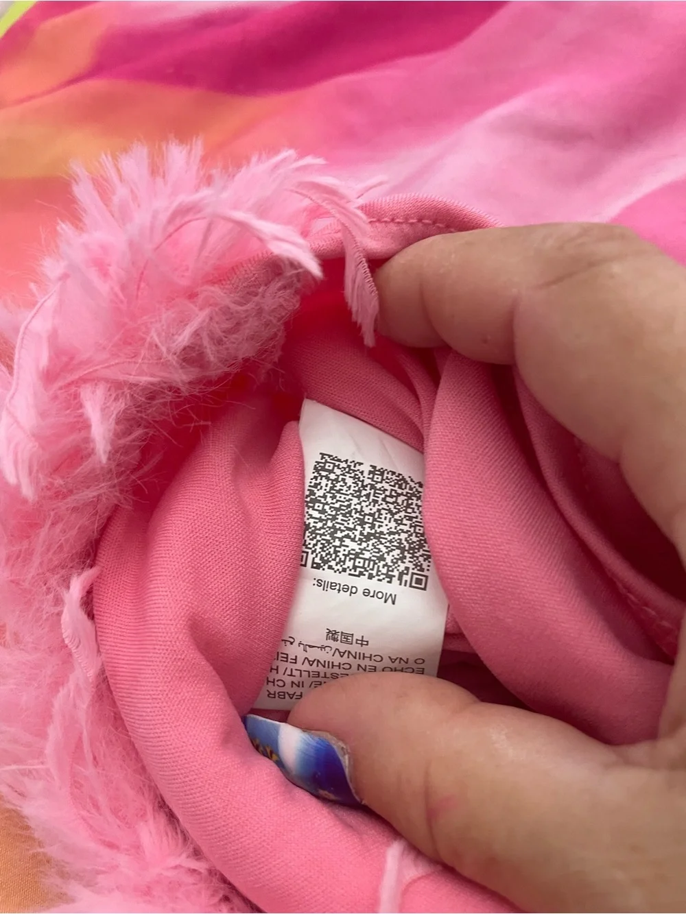 Plush Pink Faux Fur Trim mini skirt- Vibrant Pink